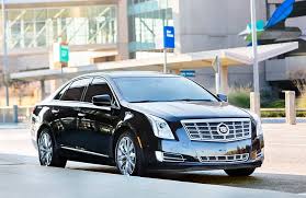 Luxury black car at airport